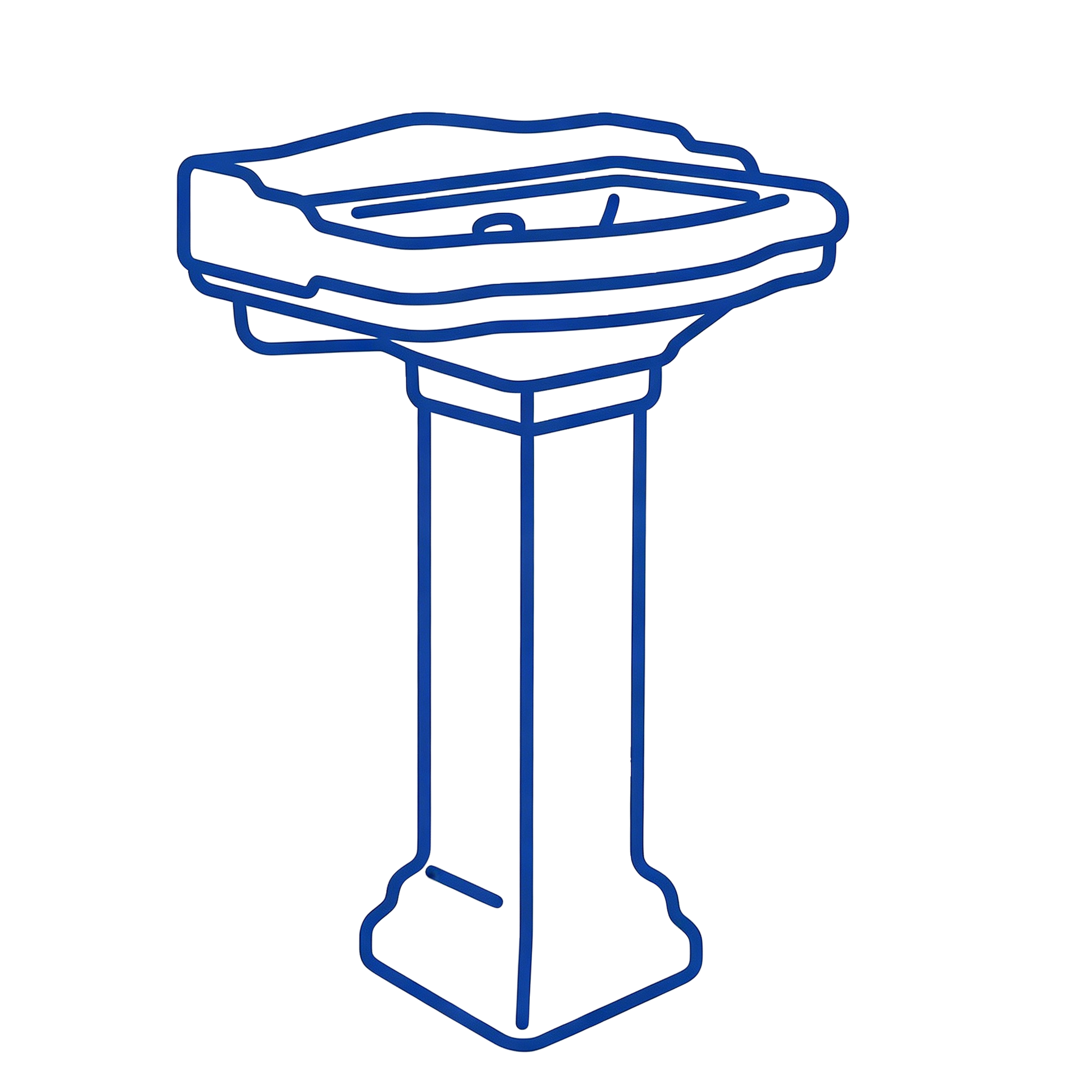 Basin with Pedestal