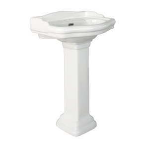 Traditional Ceramic Pedestal Basin 7C0